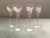 Late 20th Century Floral Frosted Glass Liqueur Glasses- Set of 4 For Sale - Image 13 of 13