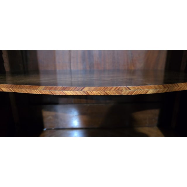 French Serpentine Side Cabinet, 1880s For Sale - Image 11 of 17