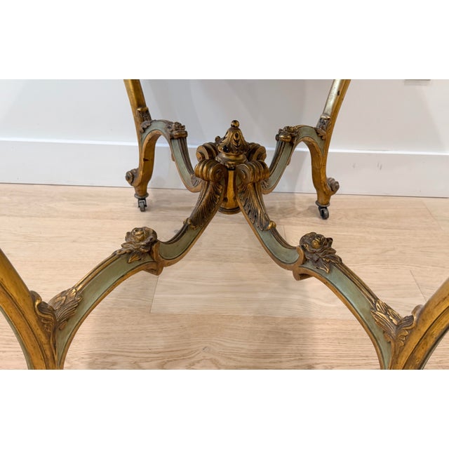 Late 19th Century Louis XVI Style Table With Onyx Top For Sale - Image 12 of 14