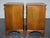 Burr Walnut Nightstands with Drawers, Set of 2 For Sale - Image 14 of 17