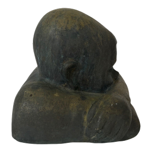1970s Victor Salmones Bronze Child in Thought