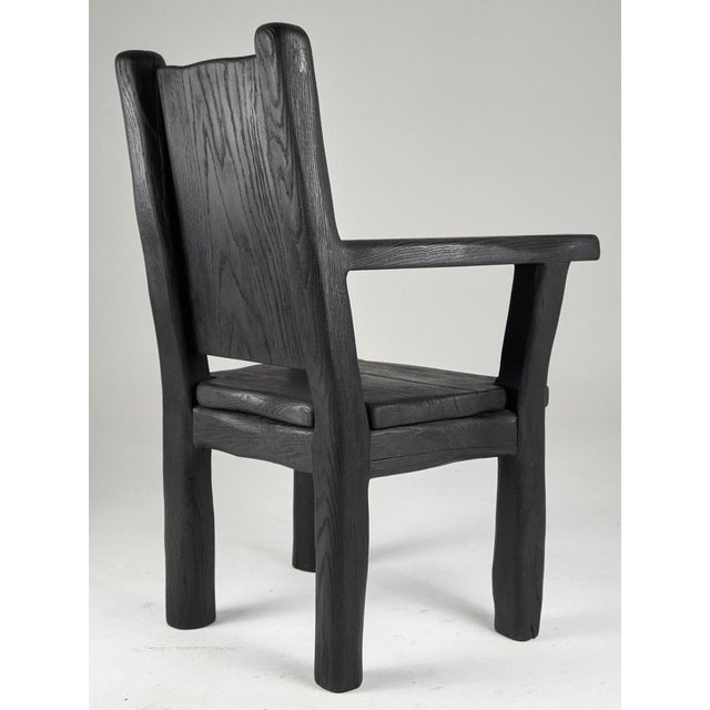 Massive Oak Armchair by Logniture For Sale - Image 10 of 13