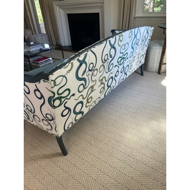 Sheraton Sofa With Schumacher Giove Upholstery For Sale - Image 14 of 17