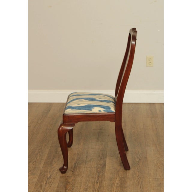 Brown Henkel Harris Queen Anne Style Mahogany Dining Side Chair For Sale - Image 8 of 13