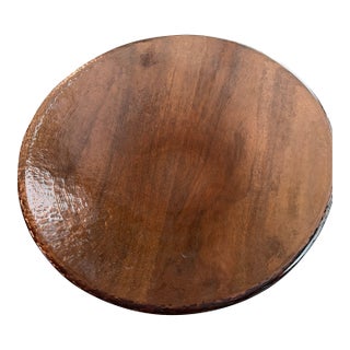 Attributed to Fire & Light. "Zen" 17” Centerpiece Bowl in Copper Recycled Glass Very Zen Bowl Masterpiece Item for Collectors. A Statement Piece. For Sale