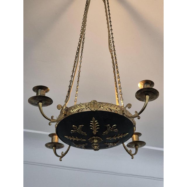 Pendant Light in Brass with Two Light Sockets, 1950s For Sale - Image 12 of 14