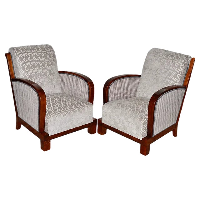 Art Deco Armchair by Jindrich Halabala For Sale