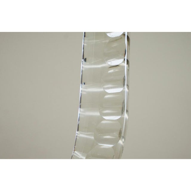 Vintage French Art Deco Candleholders in Crystal, 1930s, Set of 2 For Sale - Image 9 of 12