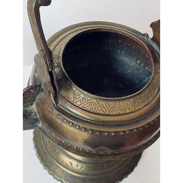 Antique 19th Century Brass Kendi Kettle, Minangkabau, West Sumatra, Indonesia For Sale - Image 10 of 13