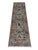 This Persian-style wool runner has a blue gray field filled with scrolling vines and stylized floral motifs. Red, cream,...