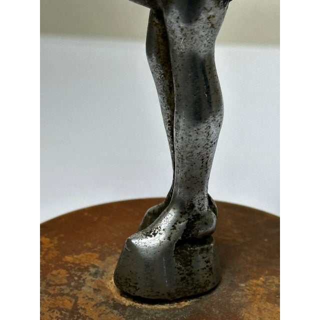 1930s Art Deco British Bronze Lady Dancer Car Mascot Figurine For Sale - Image 6 of 12