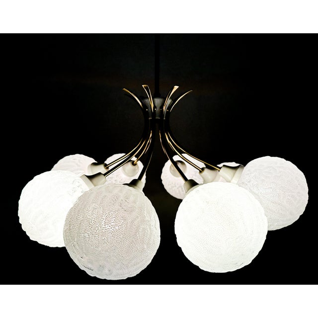 Vintage Snowball Chandelier, 1970s For Sale - Image 10 of 14