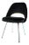 Saarinen Executive Armless Chair in Noir Velvet For Sale