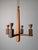 Art Deco Danish Wooden Candle Chandelier, 1970s For Sale - Image 10 of 17