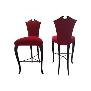 Christopher Guy Arch Bar Stools- A Pair For Sale