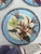 French Rare 19th Century Set of 5 Porcelain Leaves & Birds Plates For Sale - Image 3 of 7