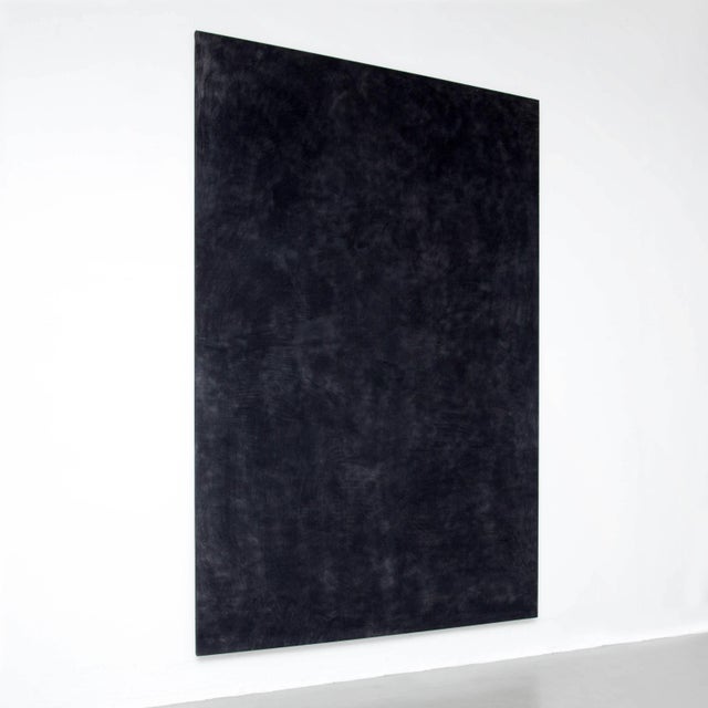Large Black Painting by Enrico Dellatorre For Sale - Image 6 of 14