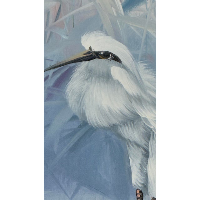 1980s Palm Beach Regency Vanguard Studio Style Original Champagne Gilt Coastal Oil Painting Signed Bruce For Sale In Mobile - Image 6 of 12