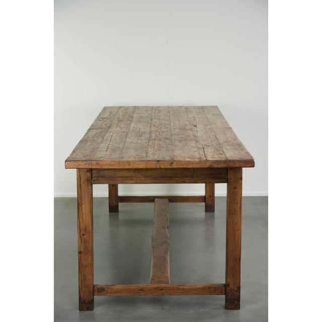 Large Antique 19th Century Farmhouse Dining in Pinewood For Sale - Image 4 of 13