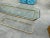1980s Brass and Lucite Console Table For Sale - Image 4 of 6