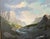 Vintage Oil Painting of a Rocky Mountain Landscape in Gold Frame Signed Lockwood For Sale - Image 4 of 6