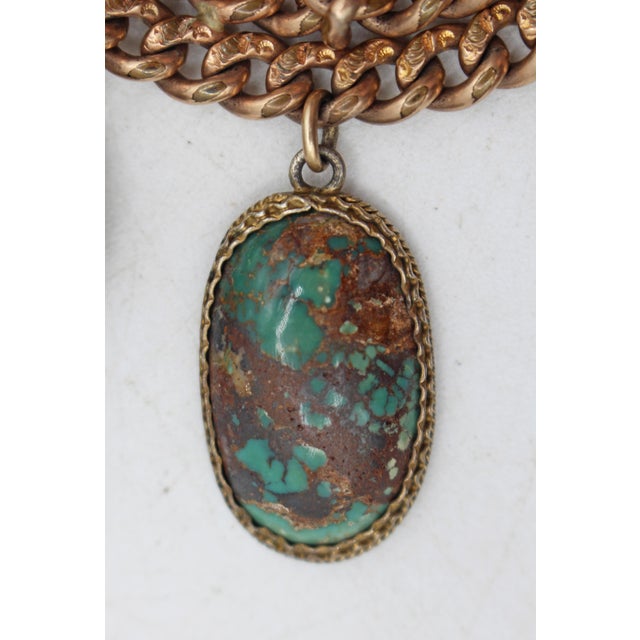 Circa 1920s Gold Watch Fob Charm Bracelet For Sale - Image 10 of 11