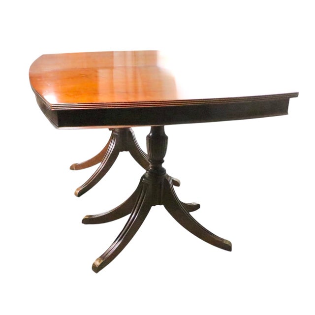 Century Furniture Duncan Phyfe Style Dining Table by Century Furniture With Four Leaves C 1940/60's For Sale - Image 4 of 18