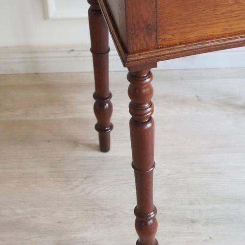 Antique French Sewing Table with Hinged Lid, Late 19th Century For Sale - Image 14 of 16