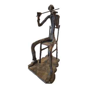 Bronze Violinist Sculpture