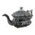 Antique Salopian-Type Black Transferware Teapot, Staffordshire, Circa 1820s For Sale