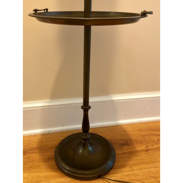 Antique Rembrandt Brass Floor Lamp With Table Chairish