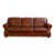 Vintage Brown Leather Sofa / Full-Grain Leather Couch. McM. For Sale