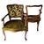 French Pair of 19th Century French Louis XV Cabriolet Miniature Armchairs For Sale - Image 3 of 13