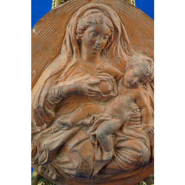 Luigi Bernini, Madonna Del Latte, Italy, 1800s, Terracotta For Sale - Image 16 of 18