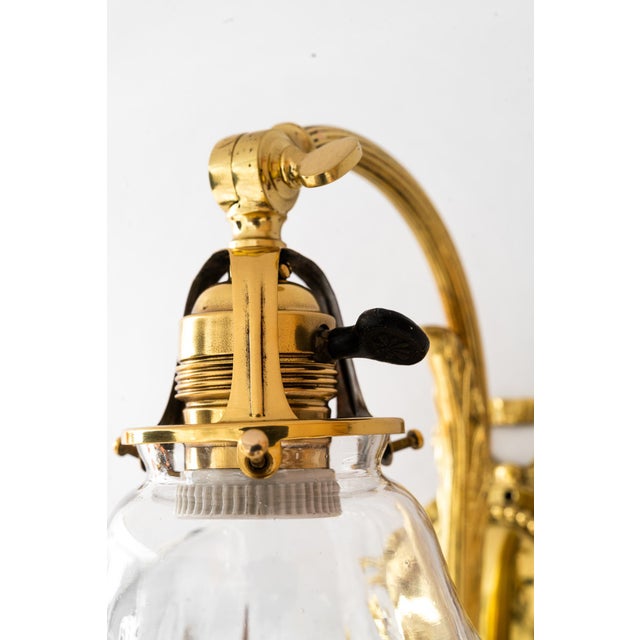 Jugendstil Wall Lamp with Original Opaline Glass Shade, 1908 For Sale - Image 16 of 18