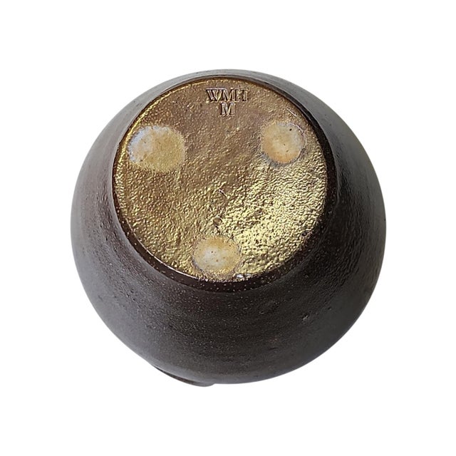 Vintage Mark Hewitt Studio Pottery Twin Handled Jug Vase For Sale In Atlanta - Image 6 of 7