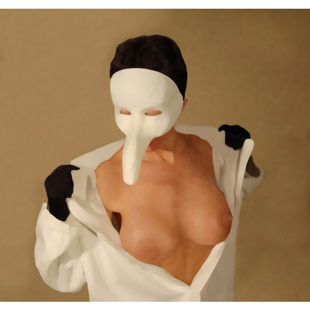 Vincenzo Marega, Composition 7, Nude, 2026, Giclee Print on Canvas For Sale - Image 3 of 3