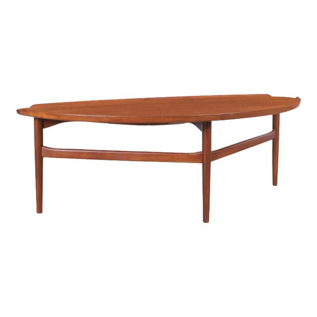 Mid-Century Modern Teak Coffee Table by Finn Juhl for Baker, 1950s For Sale