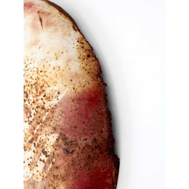 Metal Vintage Coca-Cola Sign For Sale - Image 7 of 11