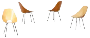 Medea Chairs by Vittorio Nobili, Italy, 1955, Set of 4