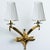 Gold and Brass Wall Sconces from Leleu, 1960s, Set of 2 For Sale - Image 3 of 18