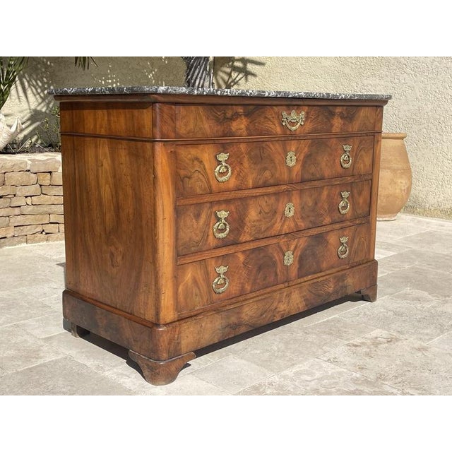 Restoration Walnut Chest of Drawers For Sale - Image 3 of 13