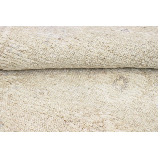 Pasargad Home Oushak Beige Wool Area Rug- 3' 0'' X 14' 3'' For Sale - Image 4 of 5