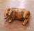 Vintage Spanish Patinated Brown Leather Elephant-Shape Footstool For Sale In Dallas - Image 6 of 6