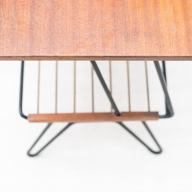 Black Magazine Table, 1960s For Sale - Image 13 of 15