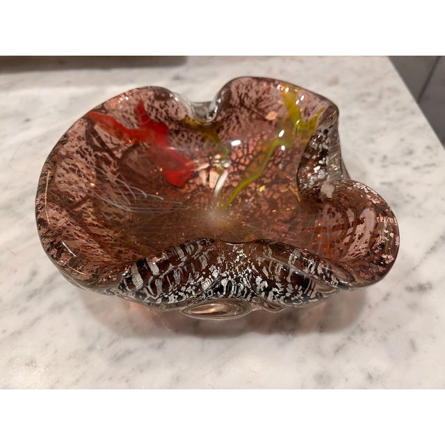 Mid-Century Modern Murano Style Catchall or Ashtray For Sale - Image 3 of 8