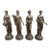 Late 20th Century Classical Greek Bronze Four Seasons Sculptures Greek Mythology Allegorical Figures - Set of 4 For Sale
