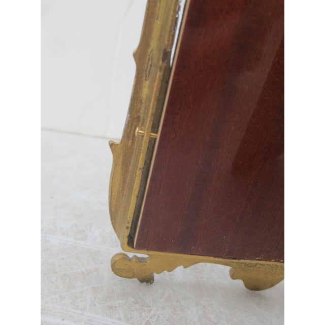 1920s Antique Bronze Rocco Photo Frame For Sale - Image 5 of 7