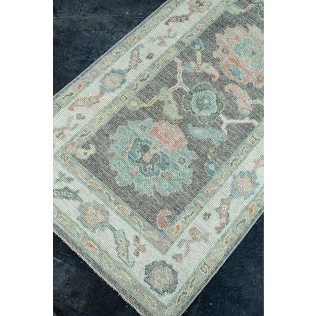 Turkish Oushak Runner Rug 2'10" x 26'6" #17524 For Sale - Image 4 of 8