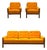 Mid-Century Modern Sofa and Lounge Chairs, 1970s, Set of 3 For Sale